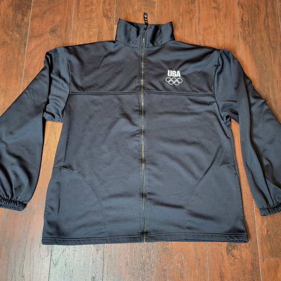 Other - United States Olympic Committee Mens Navy Blue Full Zip Track Jacket Size 2XL
